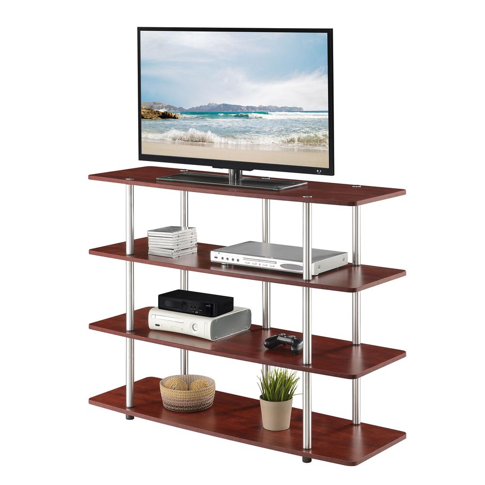 Designs2Go XL Highboy 4 Tier TV Stand - Cherry