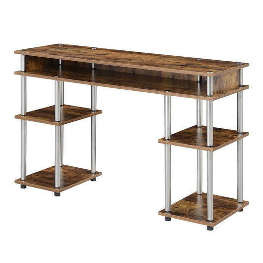 Designs2Go No Tools Student Desk with Shelves