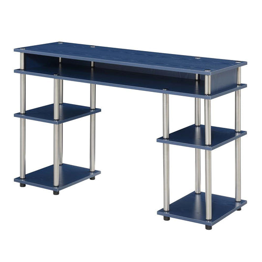 Designs2Go No Tools Student Desk, Cobalt Blue