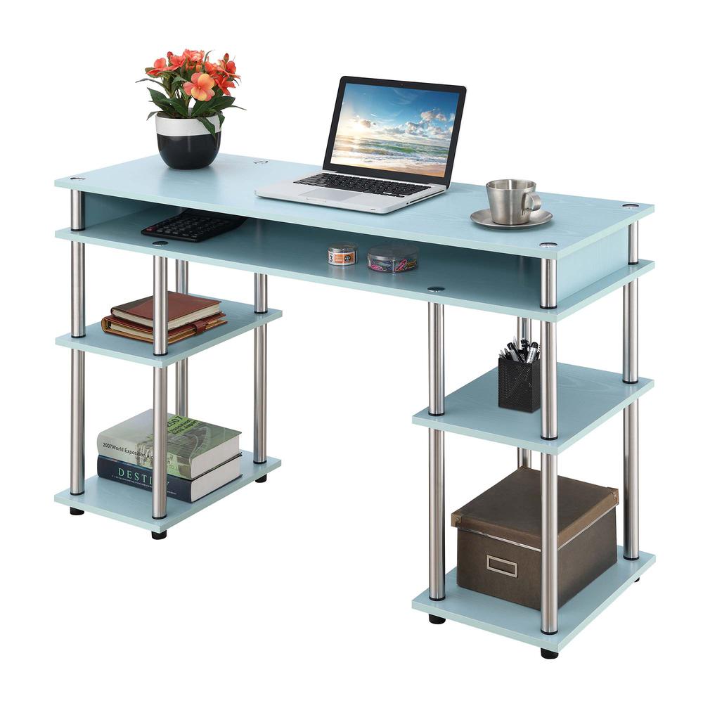 Designs2Go No Tools Student Desk with Shelves, R4-0537