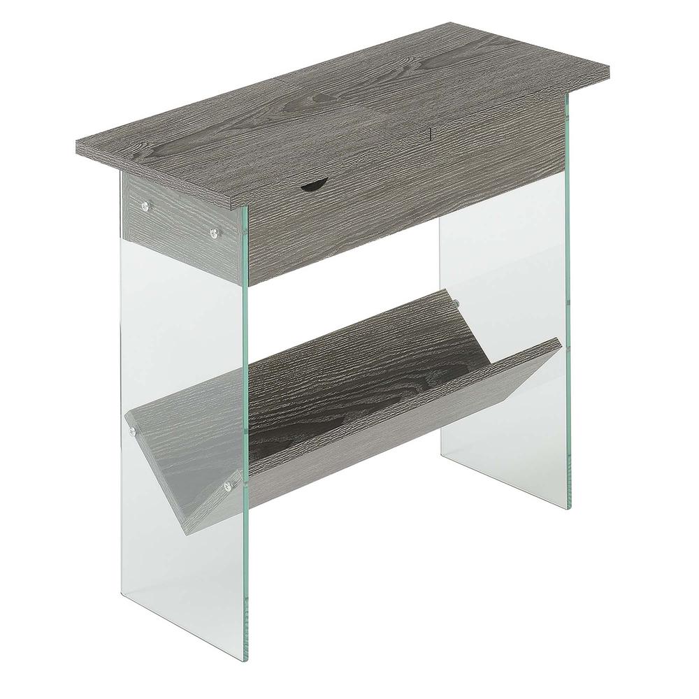 SoHo Electric Flip Top End Table