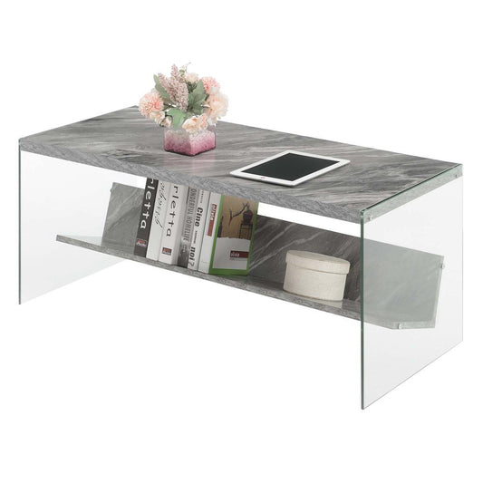 Soho Coffee Table, Gray Marble