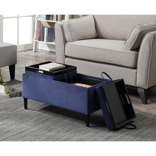 Designs4Comfort Magnolia Storage Ottoman with Trays