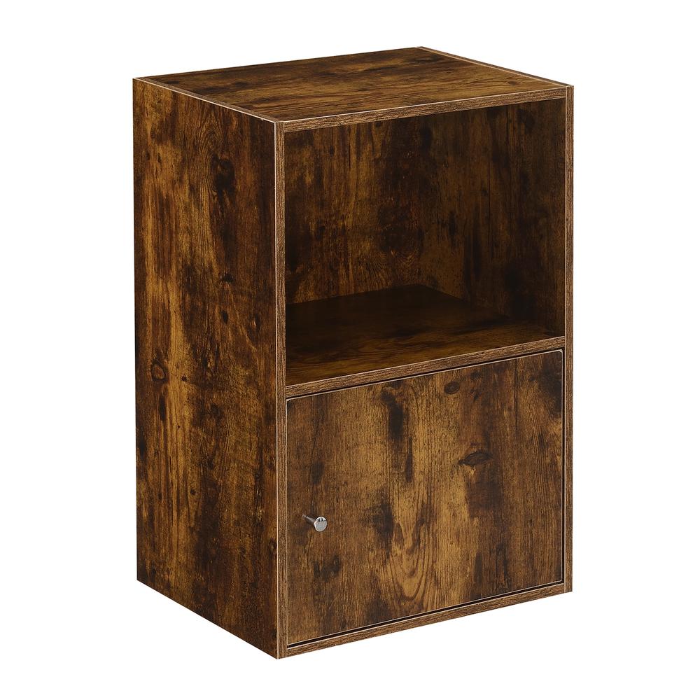 Xtra Storage 1 Door Cabinet with Shelf, Brown