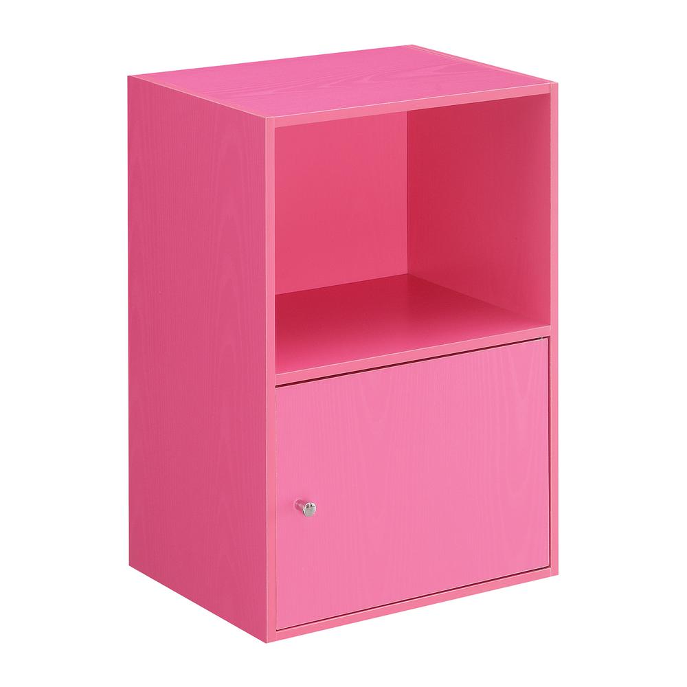 Xtra Storage 1 Door Cabinet with Shelf, Pink