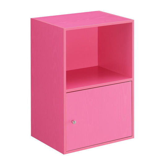 Xtra Storage 1 Door Cabinet with Shelf, Pink