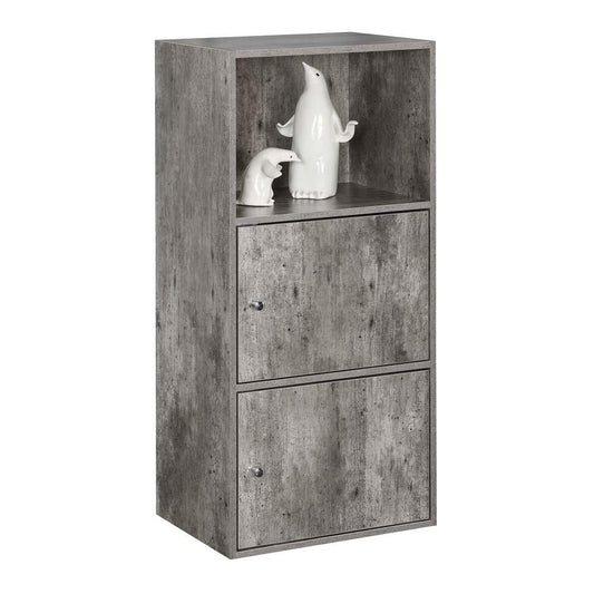 Xtra Storage 2 Door Cabinet with Shelf, Faux Birch