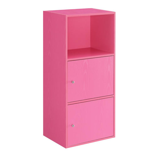 Xtra Storage 2 Door Cabinet with Shelf, Pink