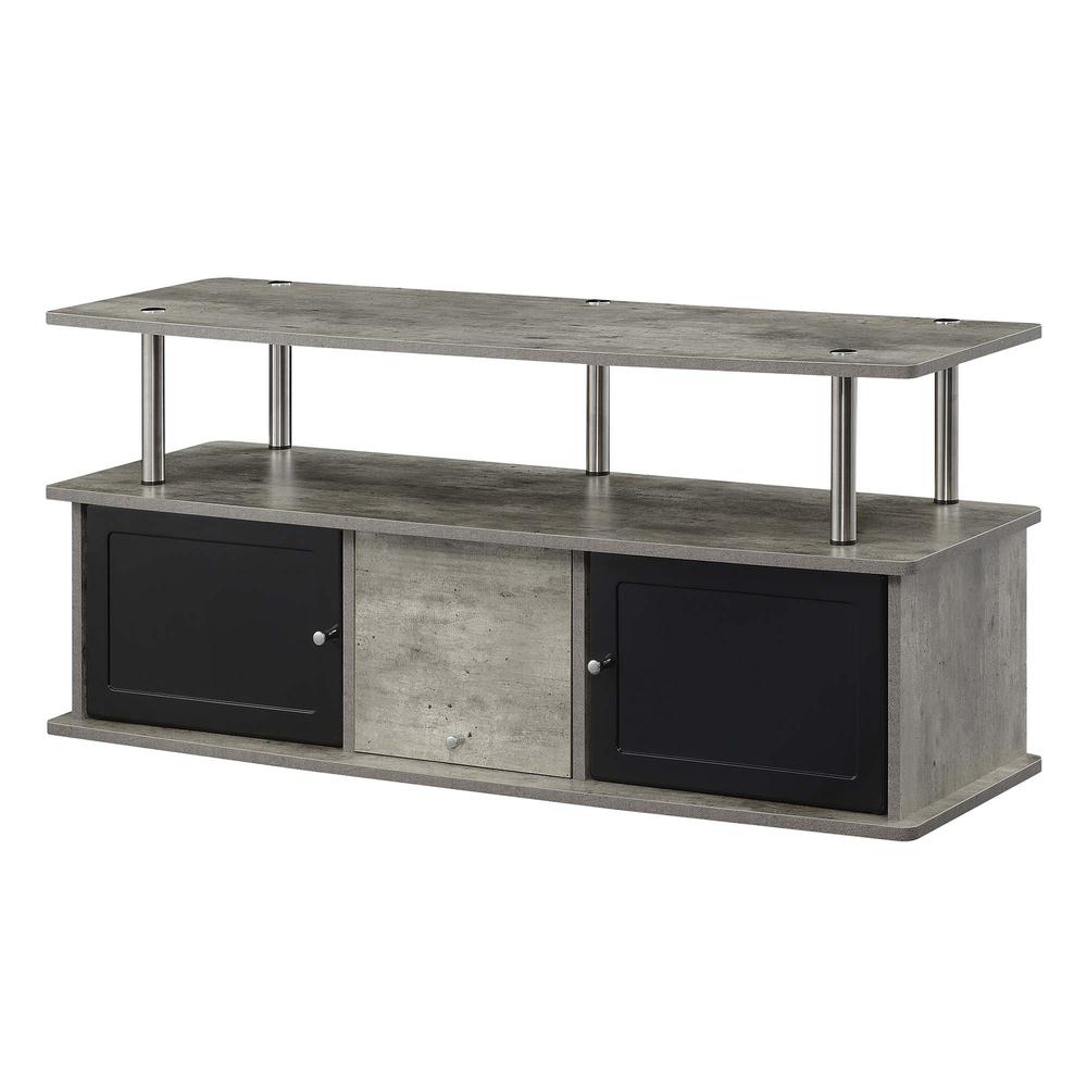 Designs2Go TV Stand w/ 3 Storage Cabinets and Shelf