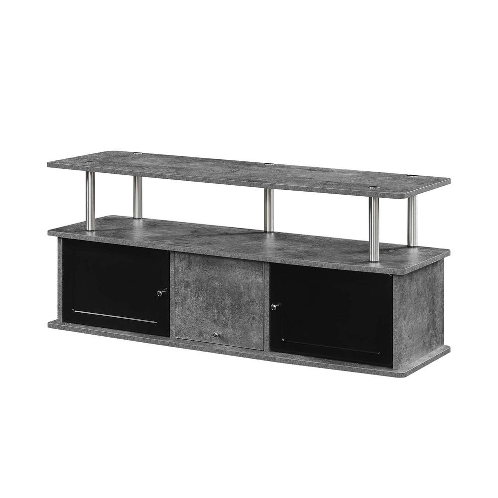 Designs2Go TV Stand with 3 Storage Cabinets & Shelf