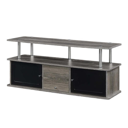 Designs2Go TV Stand with 3 Storage Cabinets and Shelf