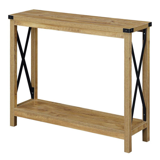 Durango Console Table, English Oak/Black