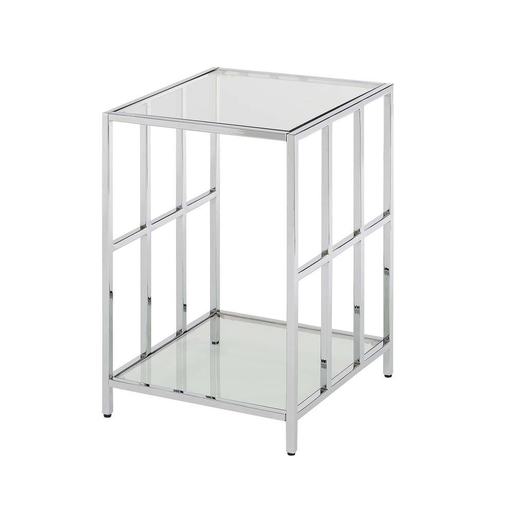 Mission Glass End Table