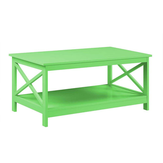 Oxford Coffee Table with Shelf Lime