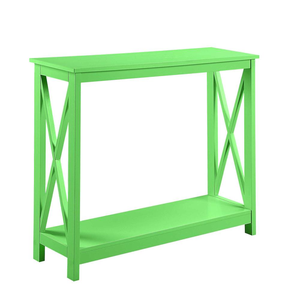 Oxford Console Table with Shelf Lime