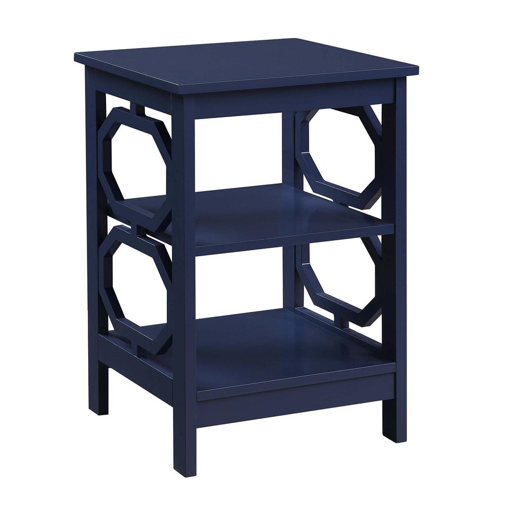 Omega End Table, Cobalt Blue