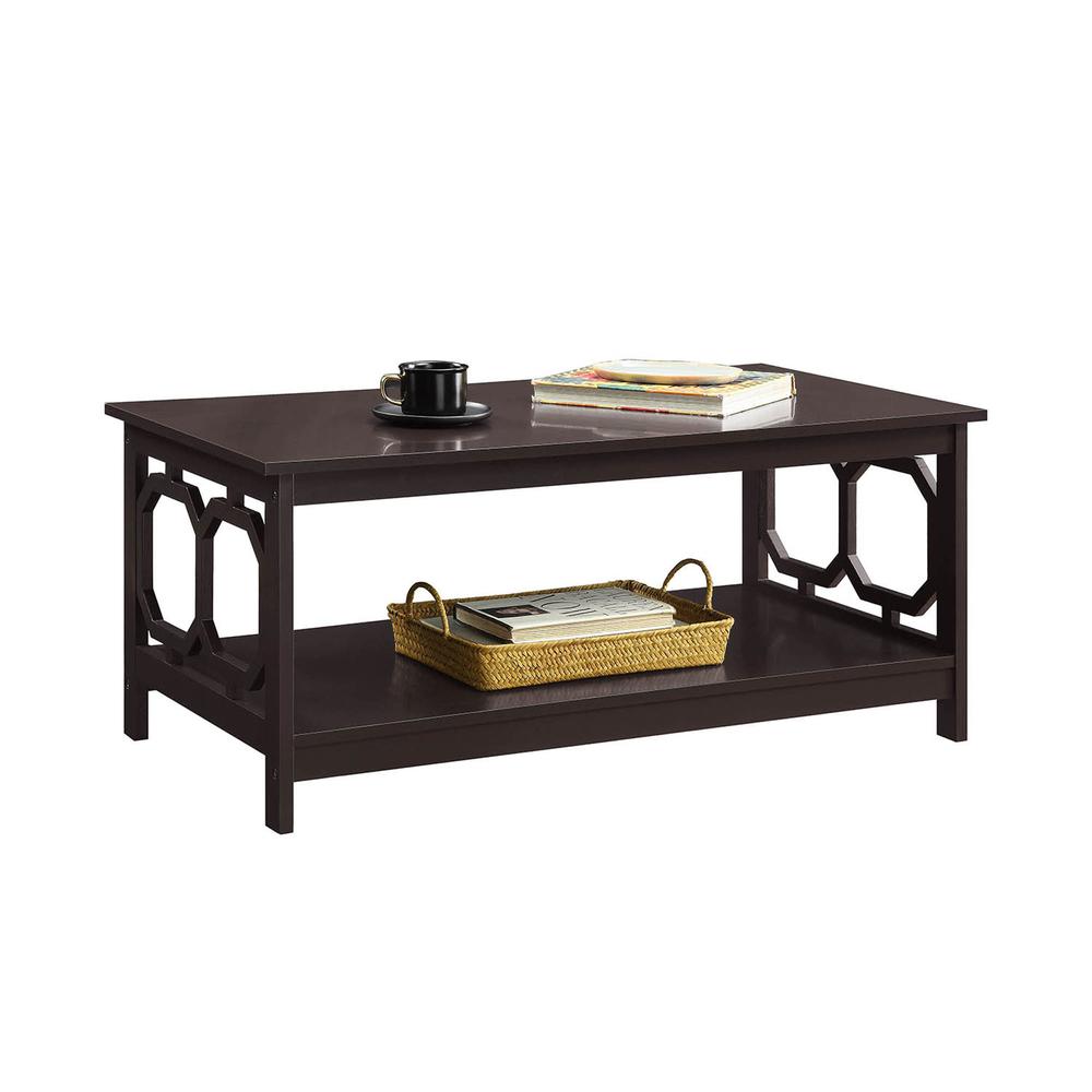 Omega Coffee Table with Shelf Espresso