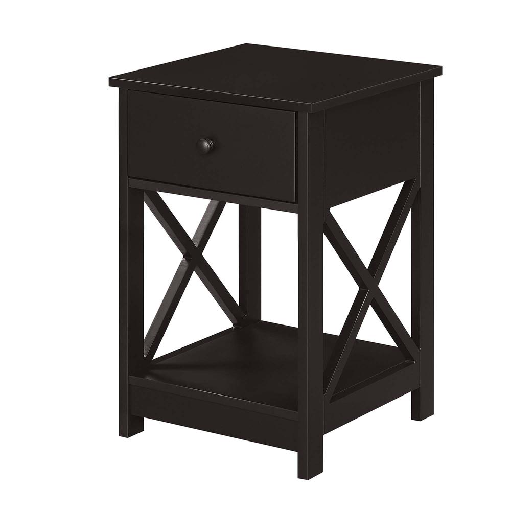 Oxford 1 Drawer End Table Espresso