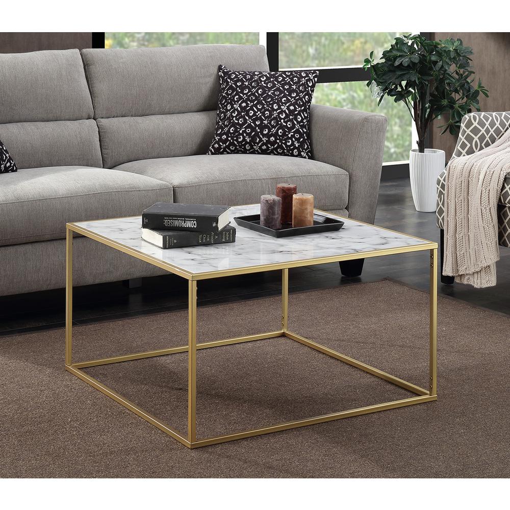 Gold Coast Faux Marble Coffee Table