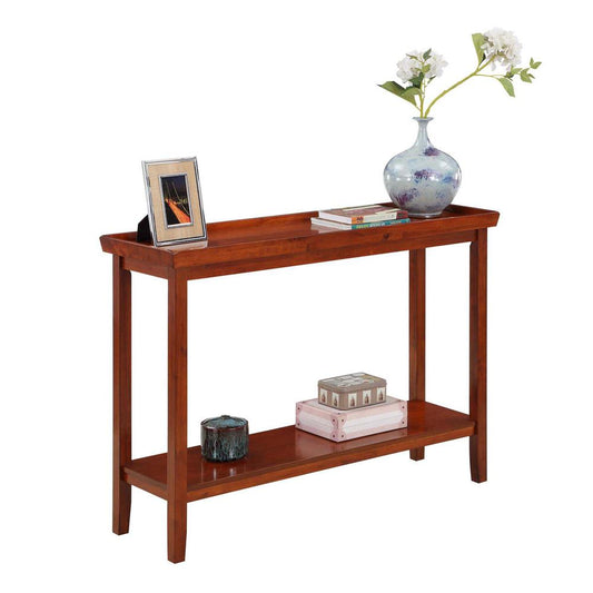 Ledgewood Console Table with Shelf, Cherry