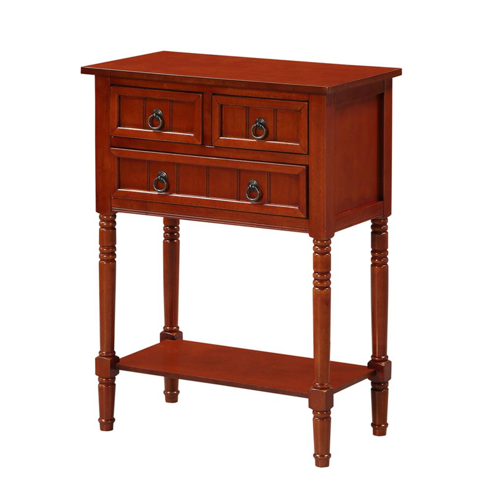 Kendra 3 Drawer Hall Table with Shelf