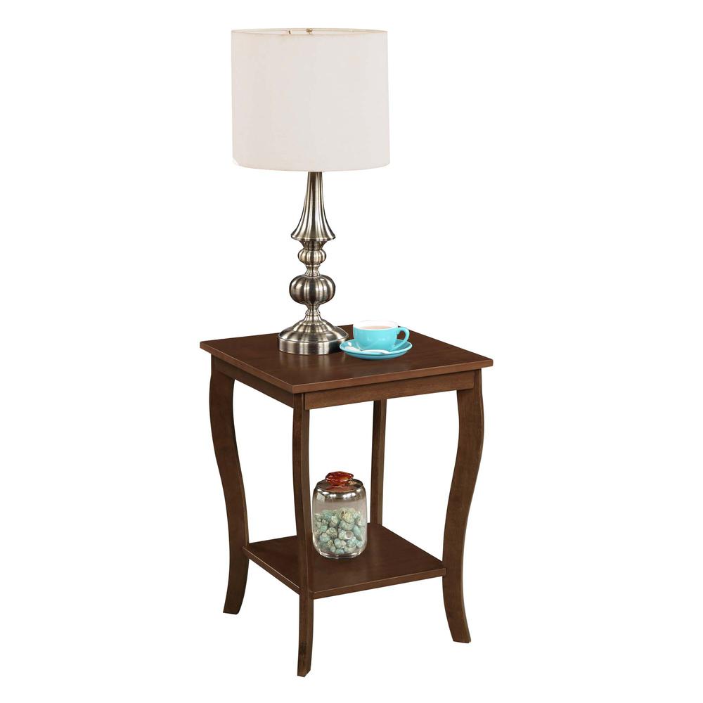 American Heritage Square End Table, Espresso