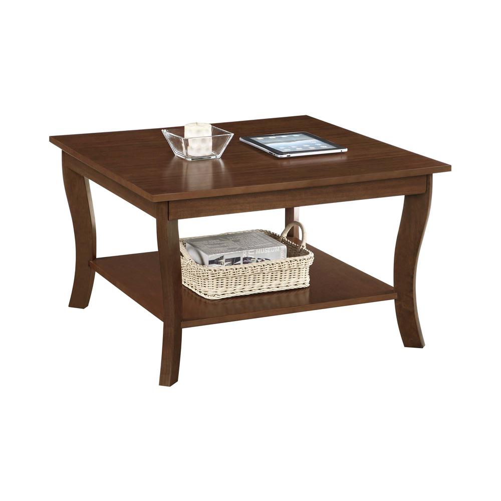 American Heritage Square Coffee Table, Espresso