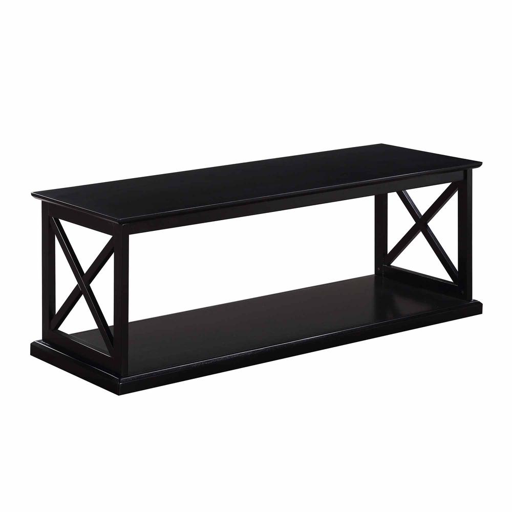 Coventry Coffee Table with Shelf Black