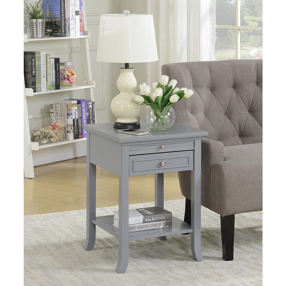 American Heritage Logan End Table with Drawer and Slide