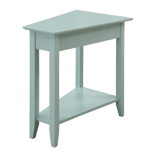 American Heritage Wedge End Table with Shelf