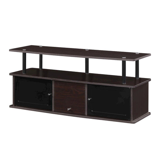 Designs2Go TV Stand w/ 3 Storage Cabinets & Shelf