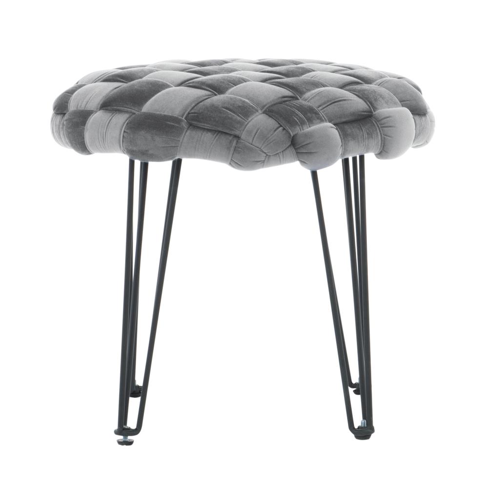 Shadbury Round Stool Grey