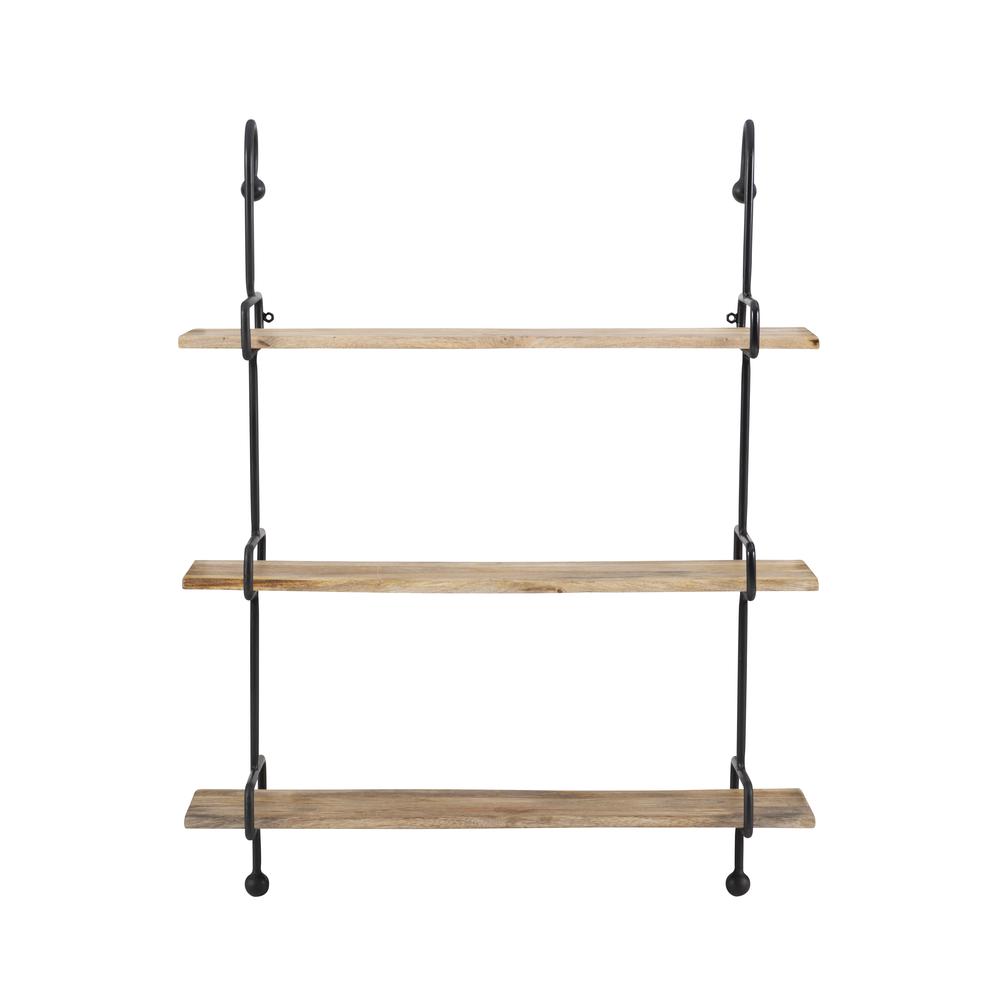 Wesleigh Wall Shelves Black Metal