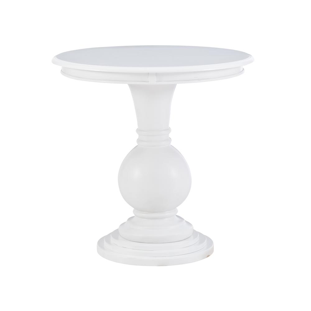 Adeline Round Accent Table White