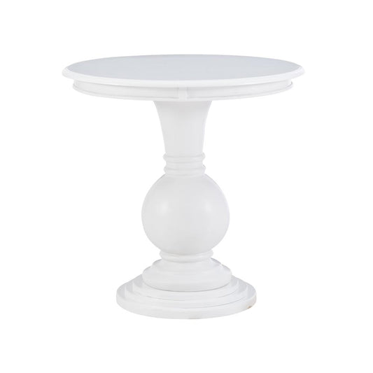 Adeline Round Accent Table White