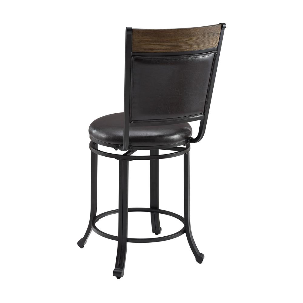 Franklin Swivel 24 inch Counter Stool Brown