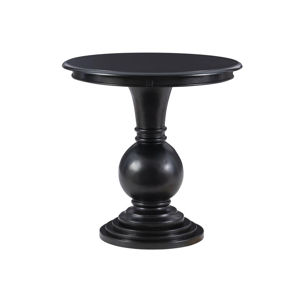 Adeline Round Accent Table Black