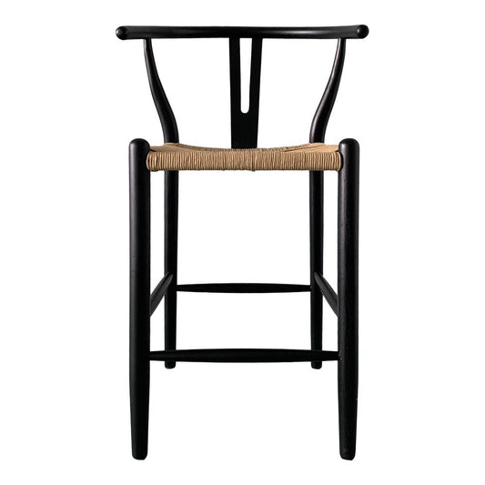 VENTANA COUNTER STOOL BLACK AND NATURAL