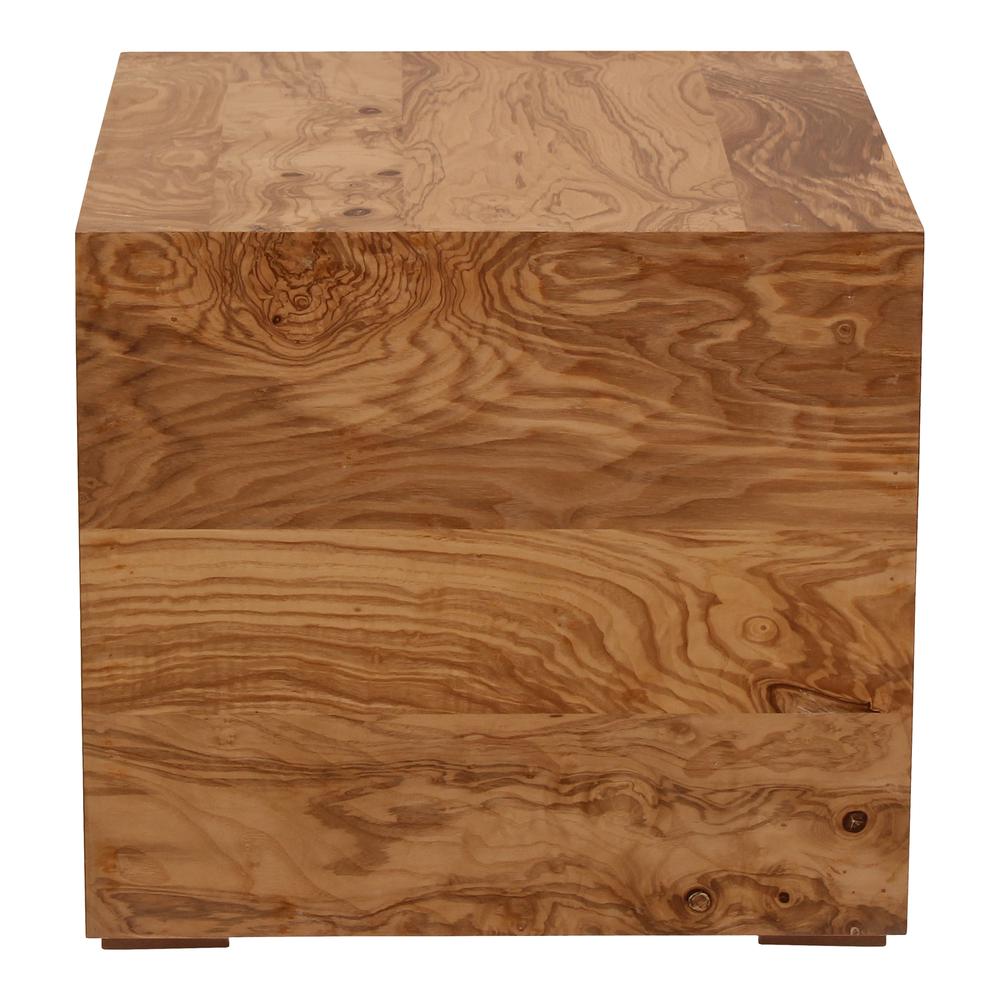 Nash Side Table Honey Brown Burl