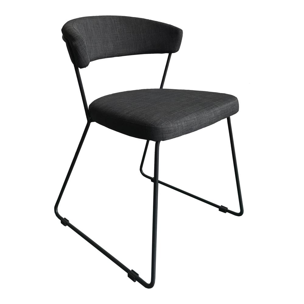 Adria Dining Chair Dark Grey-Set Of Two