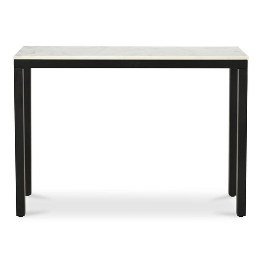 Parson Console Table White Marble