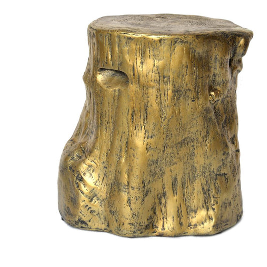 Log Stool Gold, Gold