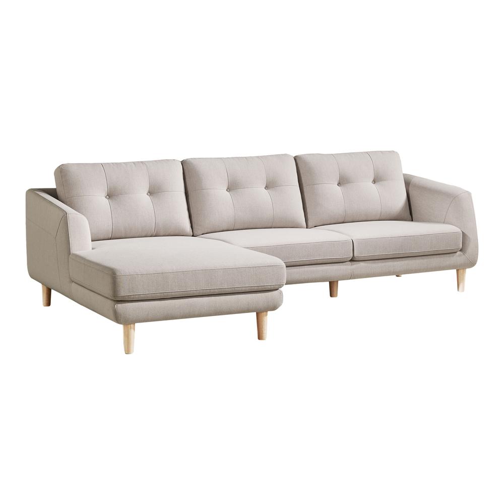 Corey Sectional Light Grey Left