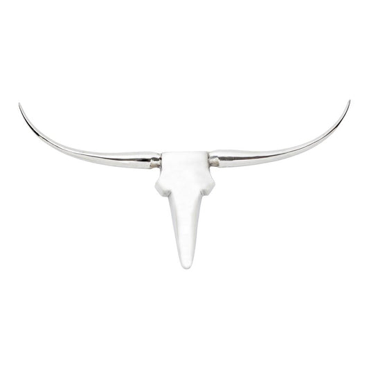 Longhorn Wall Décor Large Silver