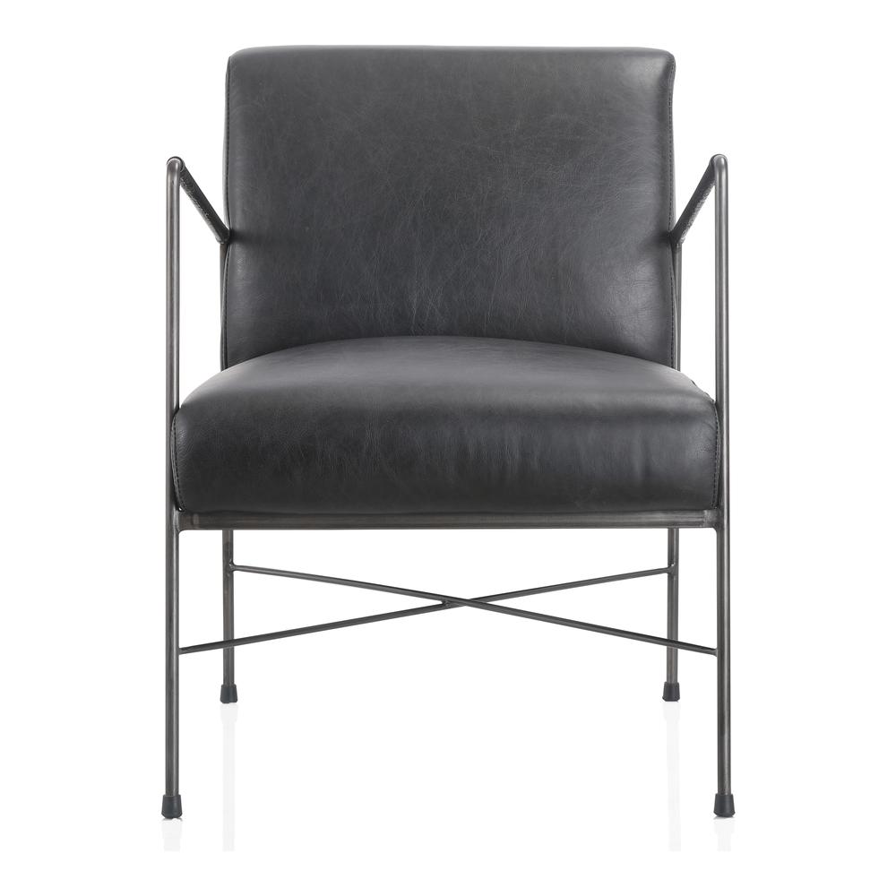 Dagwood Leather Arm Chair Black