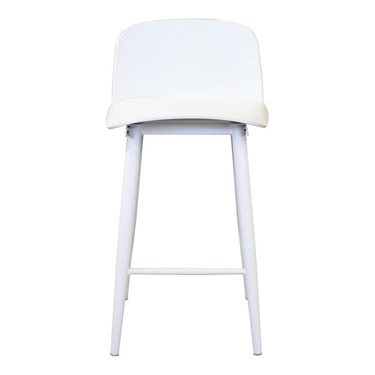 LOOEY COUNTER STOOL WHITE-SET OF TWO