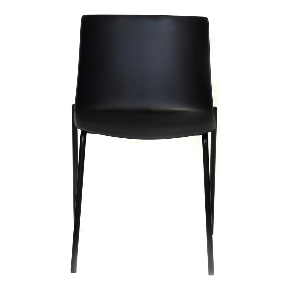 SILLA OUTDOOR DINING CHAIR BLACK-SET OF TWO