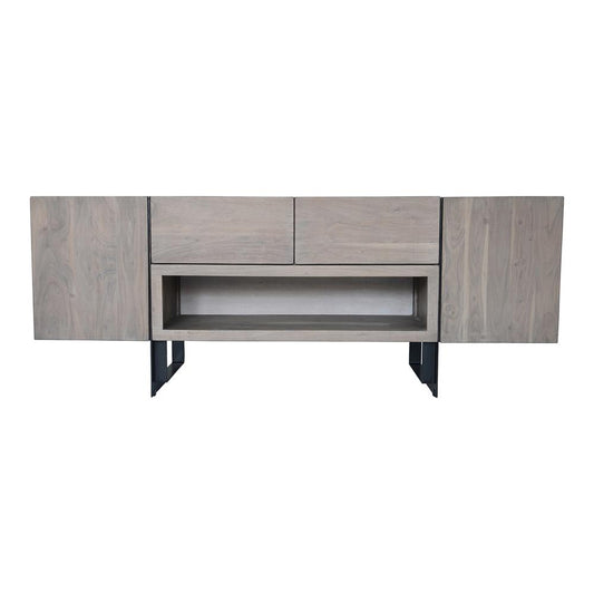 Tiburon Media Cabinet Pale Grey