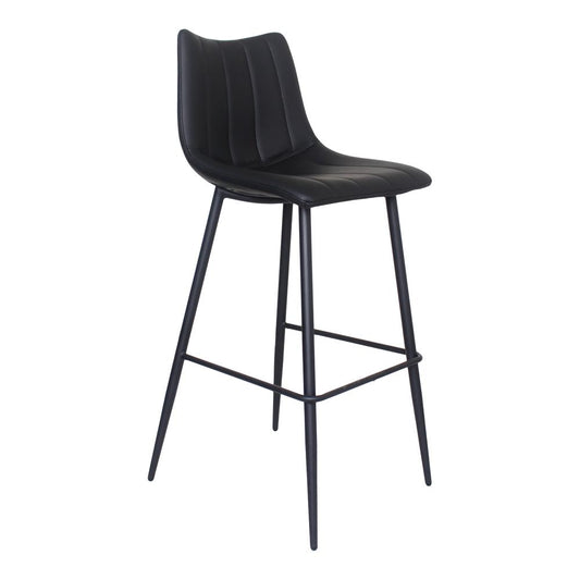 Alibi Bar Stool Matt Black-Set Of Two