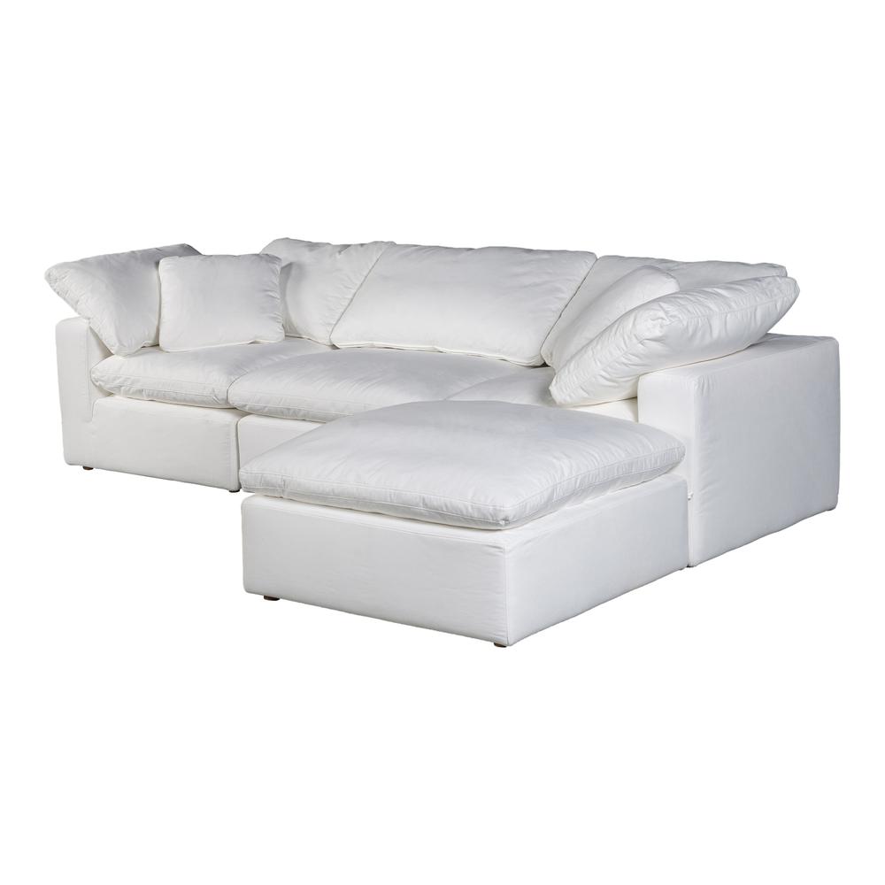 CLAY LOUNGE MODULAR SECTIONAL LIVESMART FABRIC CREAM